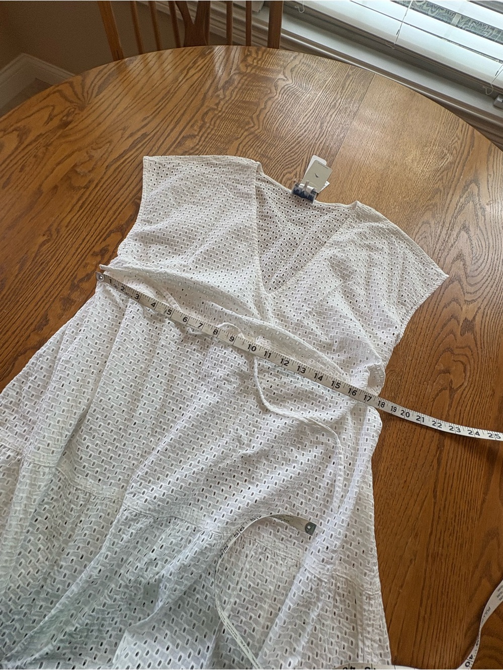 NWT Tommy Bahama Eyelet Cove V-neck Short Dress Swimsuit Cover Up White S - Picture 8 of 9